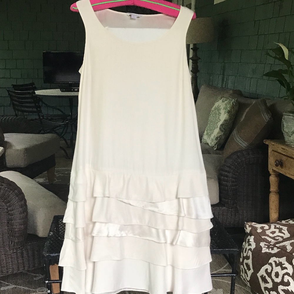 Beautiful Ivory silk dress Eileen Fisher. Size 4
